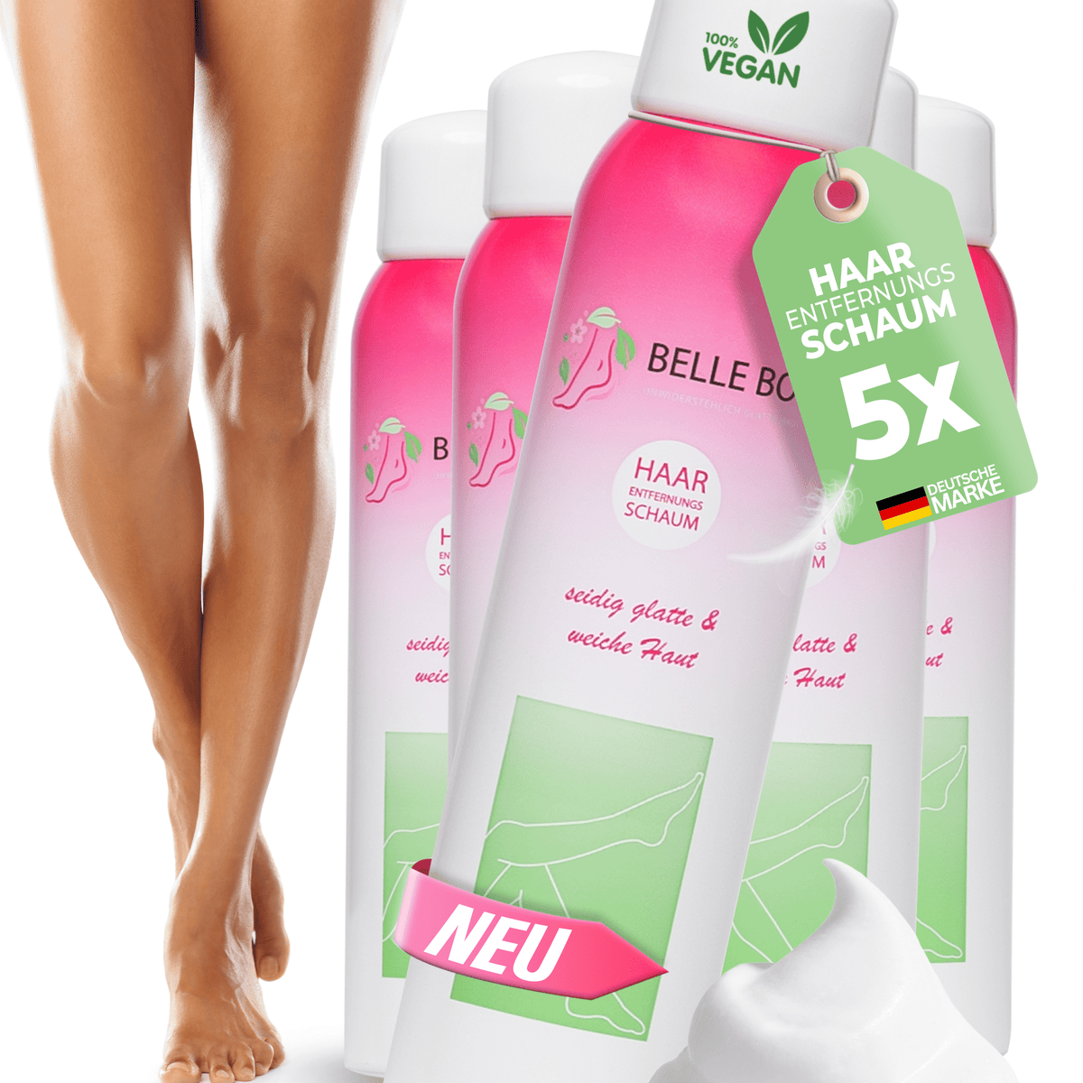 Belle Body Haarverwijderingsschuim Intiem