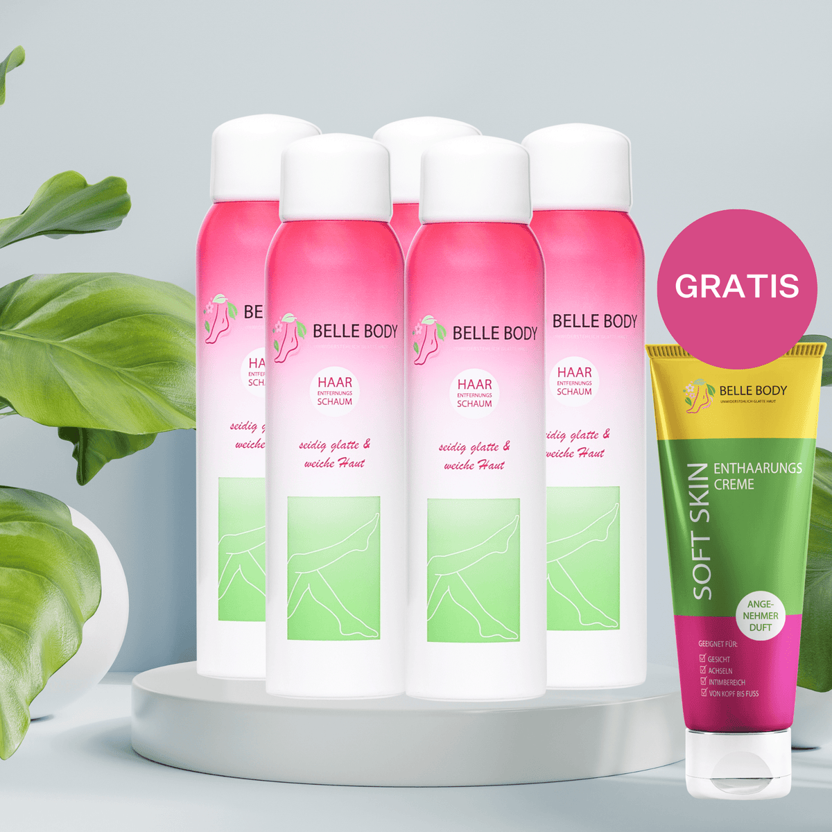 5x Belle Body-behandeling incl. gratis ontharingcrème