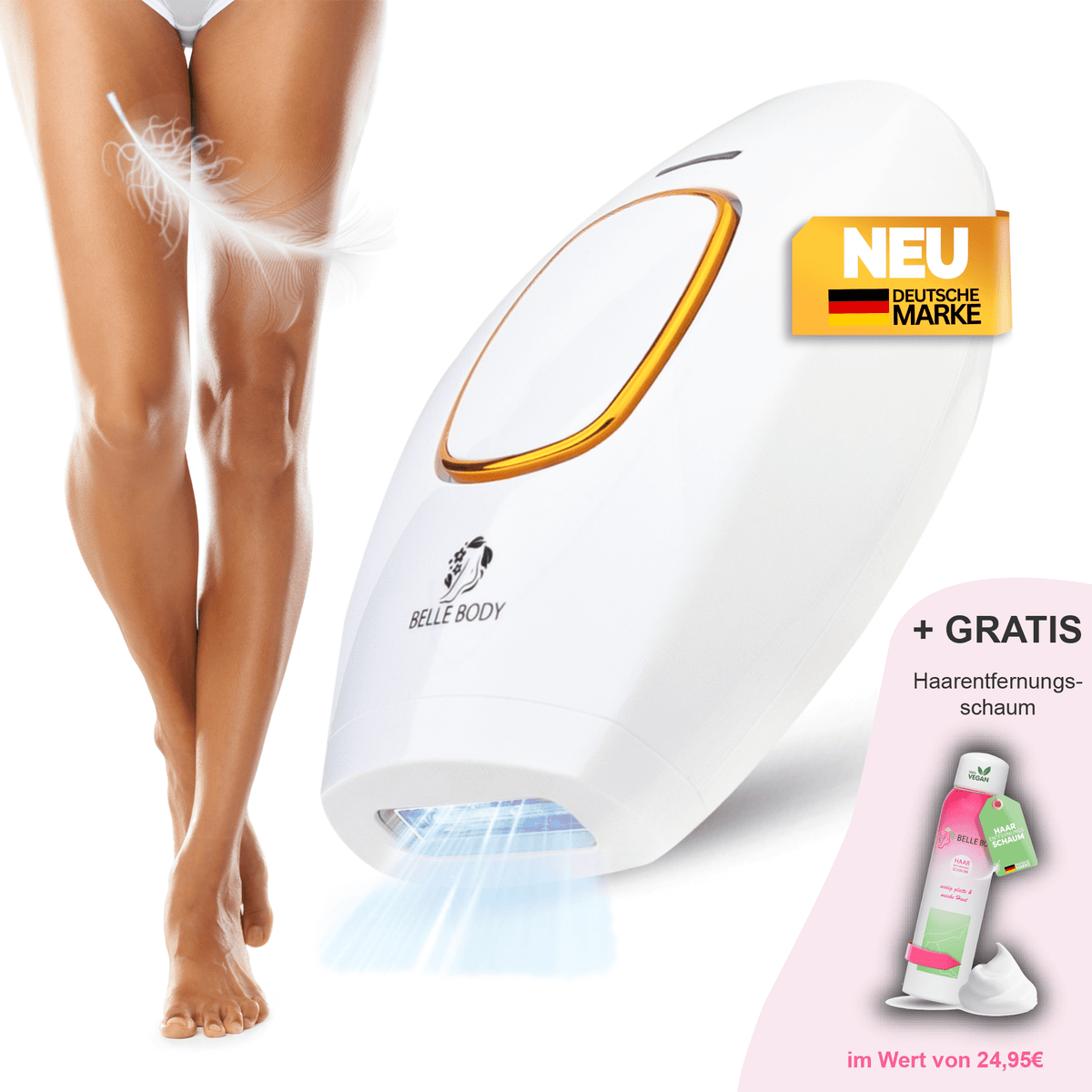 Belle Body IPL Ultra+ & GRATIS haarverwijderingsschuim