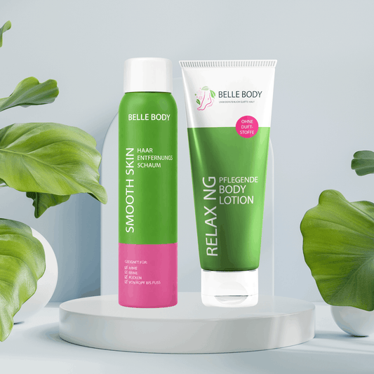 Haarverwijderingsschuim + Bodylotion