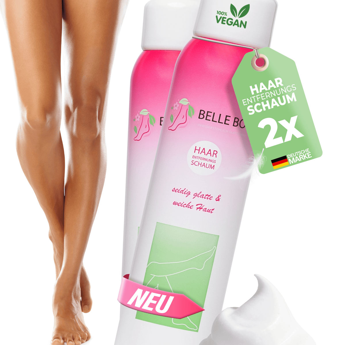 Belle Body Haarverwijderingsschuim Intiem