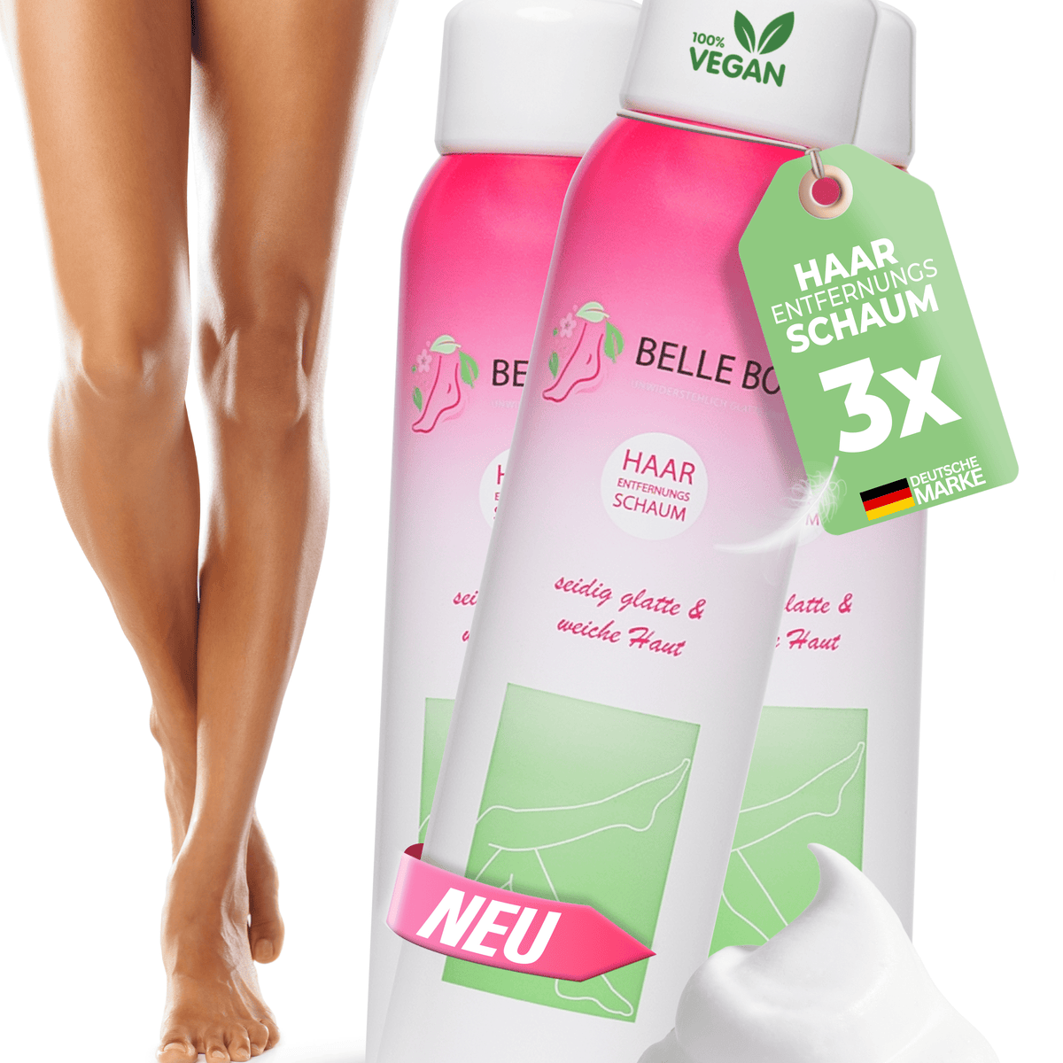 Belle Body Haarverwijderingsschuim Intiem